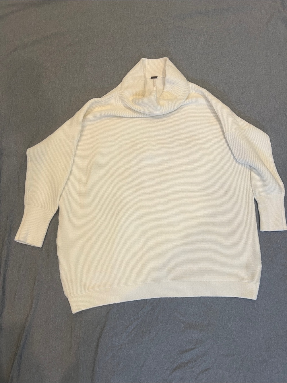Free People Off-White Cowl Neck Sweater